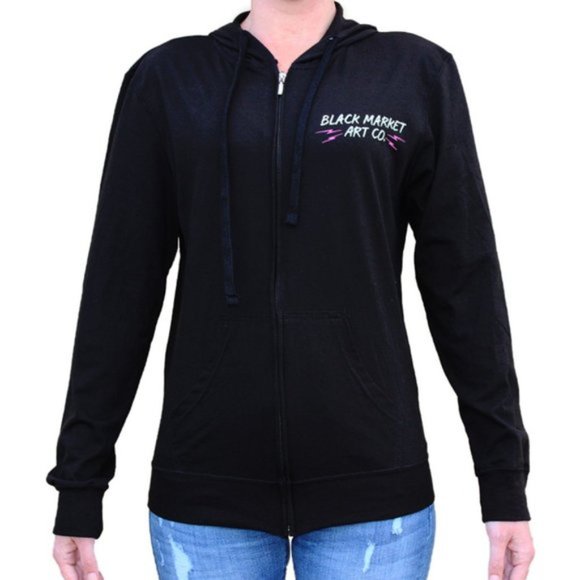 Pink Panther Women's Hoodie Custom Tattoo Artwork by Adi S-M-L-XL-XXL NWT - Picture 3 of 3